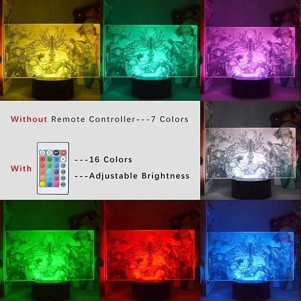 Hunter X Hunter 3D Illusjon Nattlampe Smart Touch,Ide