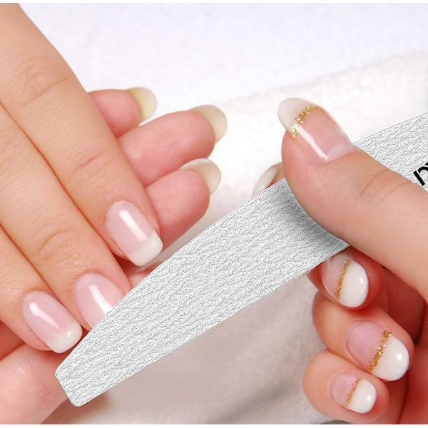 10-pack professionella nagelfilset dubbelsidiga 100/100 grit Emery Board Manikyrverktyg för nagelvård och styling