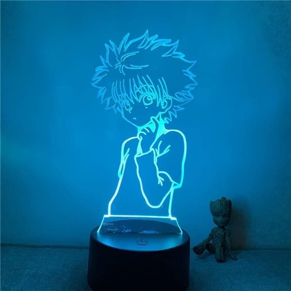 Hunter X Hunter 3D Illusion Natlampe Smart Touch, Ideel Gave til Hjemindretning Børn