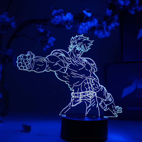 Jonathan Joestar Otaku Lampe – JoJo's Bizarre Adventure – Anime Lampe Figur Natlampe, 16 Farver RGB LED