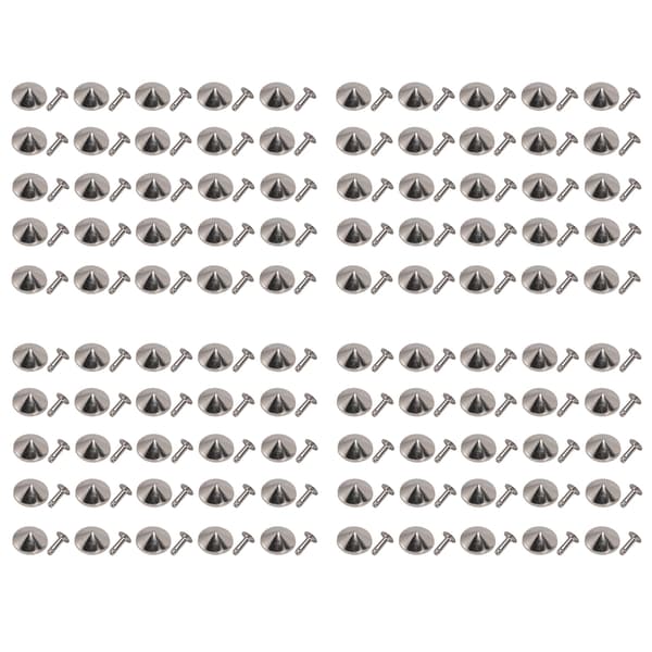 18mm Lædernitter Kit Rustfrit Fadeless Holdbart Jernnitte Stud DIY Lædernitte Tilbehør til Armbånd Hatte Bælter Sølv