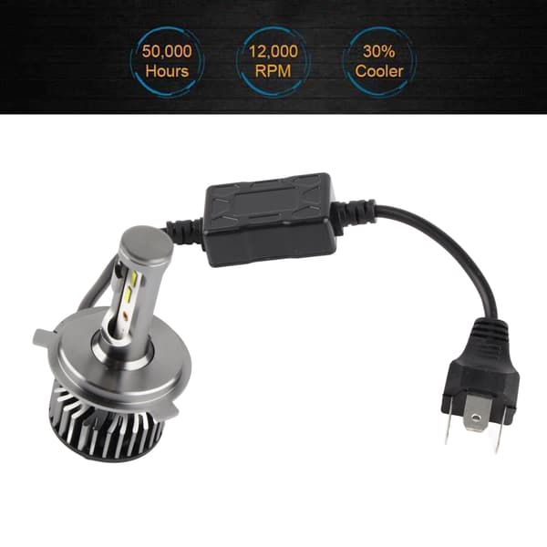 LED Bilfrontlys Super Lys Erstatning Bilfrontlys Pærer Kortslutning Beskyttelse Mini Auto Lamper H4