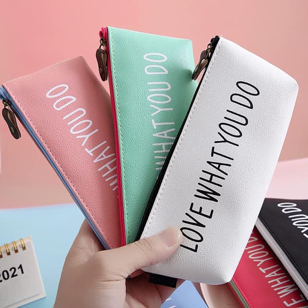 Penalhus, Studenterlynlås Brevmønster Simpel Kunstlæder P White