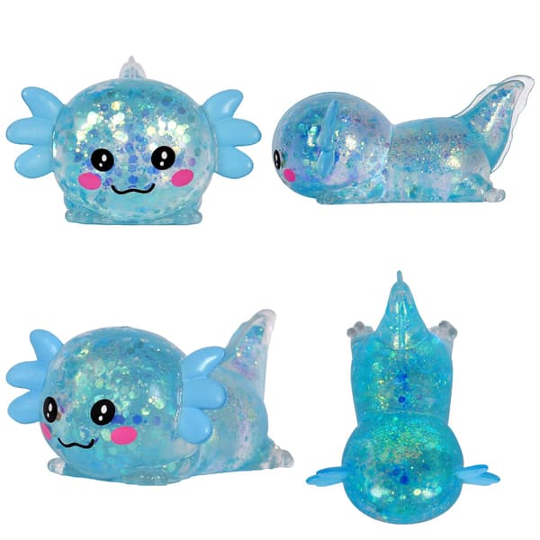 Blå Axolotl Squishy Leksak, Söt Långsamt Stigande Kläm Fidget Leksak, Mjuk Elastisk Sensorisk Stresslindrande Boll, Ångestlugnande Handleksak för blue