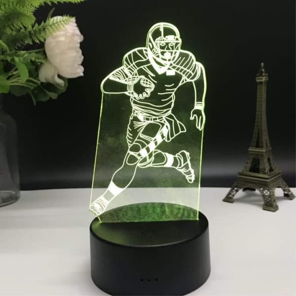 3D Illusjon LED Nattlys, 7 Farger Gradvis Endrende Berøring