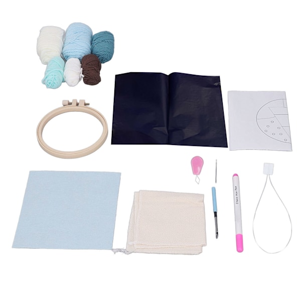 Julbroderi-kit Hands On Ability Lovely Pattern Easy Operation Punch Needle Kit för nybörjare Holiday Vibes
