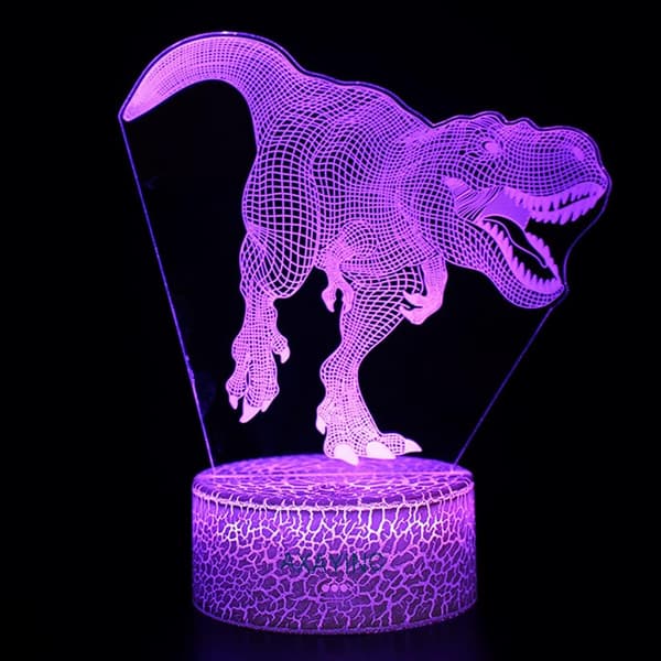 3D Nattlys LED Illusjon Skrivebord Bordlampe 7 Farger Endres