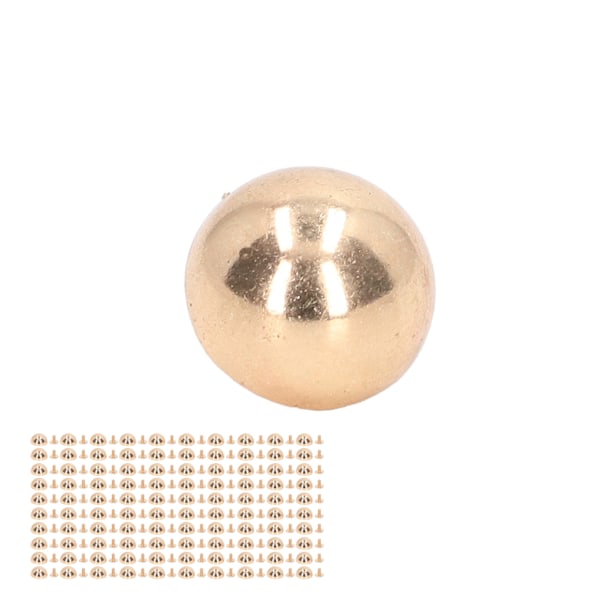 100 set svampnit nitar 12mm hög hårdhet rund huvud läder nitar för att dekorera punk kläder skor väskor husdjur krage guld