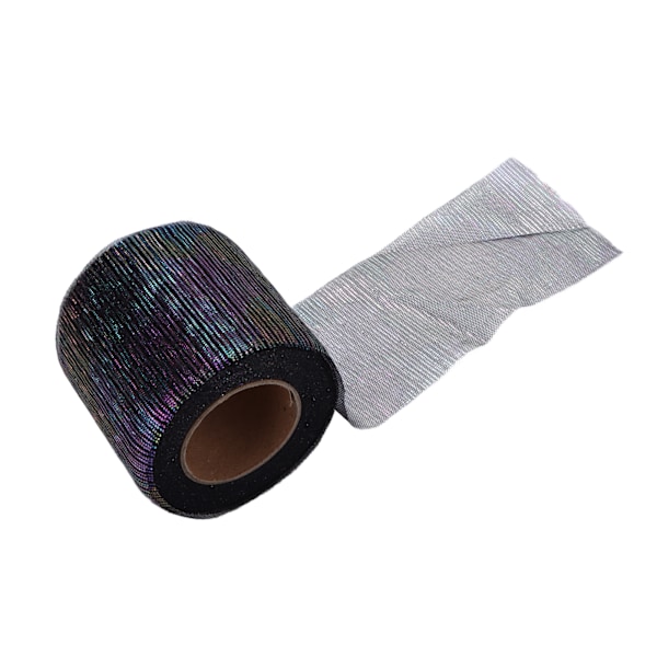 Tulle Rulle Symphony Line Mesh Rulle Manuell DIY Hårprydnad Bågnät Tygtillbehör Svart