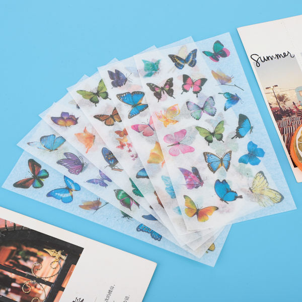 6 kpl/setti DIY-päiväkirjatarra Käsikirjan koristetarra Scrapbooking-tarra Tarvikkeet (A004826)