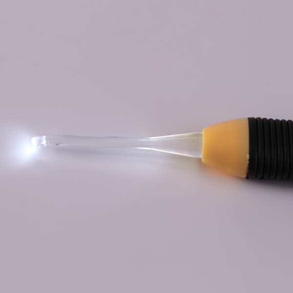 1 stk. LED-oplyst hæklenål, strikkepinde, væve- og syværktøjstilbehør (2,5 mm)