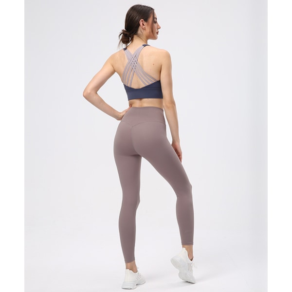 Stretch Workout Leggings med Høj Talje Mavekontrol (M)