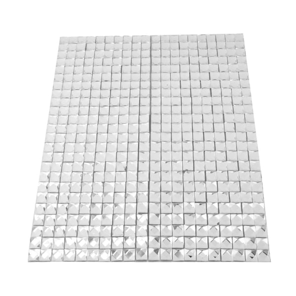 24*40cm Hotfix Rhinestone Sheet Banding Mesh Trim Sheet DIY Dekorasjon Tilbehør(Square 8mm)