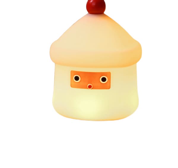 Sød Jule Lykkehus Natlampe, børnelampe med 7 LED