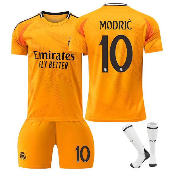 24-25 Real Madrid vierasjalkapallopaidat Lasten jalkapalloasu No.10 Modric M