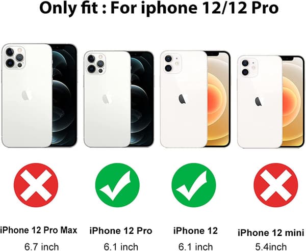Kompatibel med iPhone 12 Pro Cover (2020) 6,1 Tommer Laser Bl