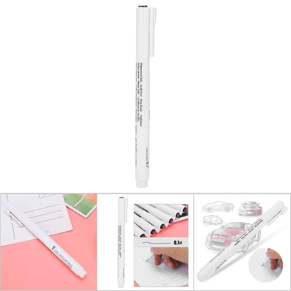 Micron Liner Tegnemarkører Fin Spids Sort Blæk til Sketching Anime Illustration(0,7mm)