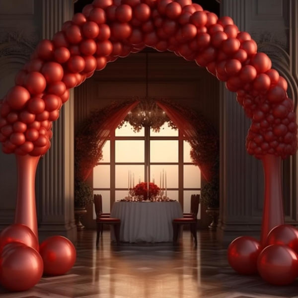 130 stk. røde balloner i forskellige størrelser 18\" 12\" 10\" 5\" ballonbue guirlande sæt perfekt til fødselsdagsfest, dimission, babyshower, bryllup, ferie dekoration Red