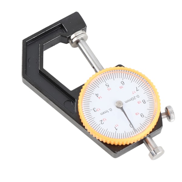 Paksuusmittari Testeri Dial Flat Head Kasvisparkittu Nahka DIY Mittaustyökalu 0-20mm
