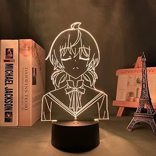 Stor Størrelse Bloom Into You Yuu Koito LED Nattlys for Seng