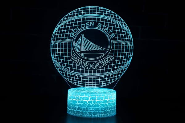 LED Warriors Team 3D Optisk Illusion 7 Farver Natlampe m