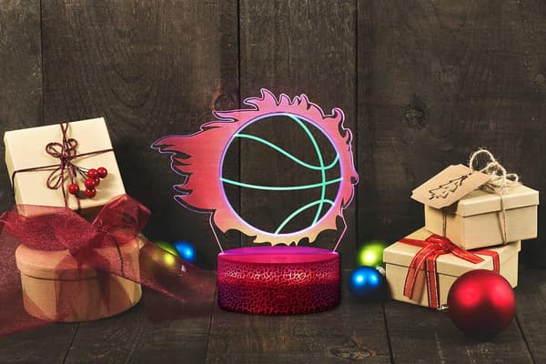 Basketball 3D Illusjonsnattlampe - Julebursdag Xmas