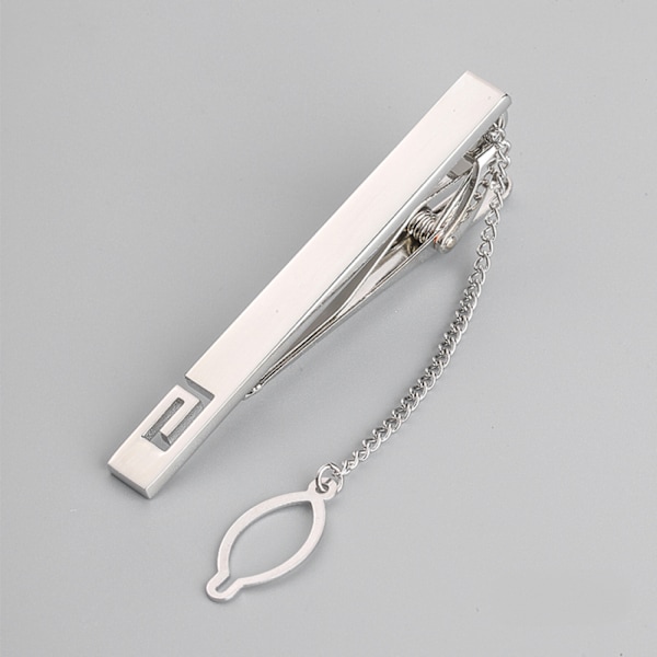 Herr Metall Ton Enkel Halsband Slips Spänne Klämma Bästa Jul G D