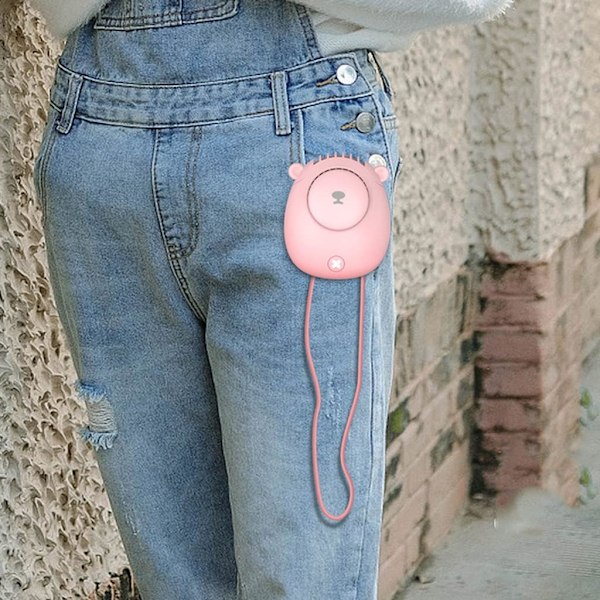 Nackfläkt, Bärbar Nackfläkt, Handsfree Nackfläkt, Nackfläkt, Bärbar USB Uppladdningsbar Fickfläkt 1200mAh, 3 Hastigheter, för Utomhusbruk, Kontor