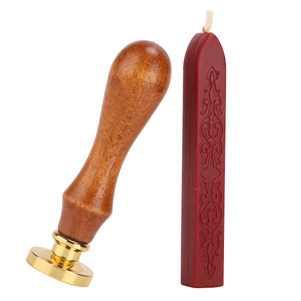 Vaxstämpelset med Klar Mönster Enkelhet DIY Klassisk Tätningsset för Kuvert Inbjudningar Bröllop Utsmyckning Bourgogne Ros