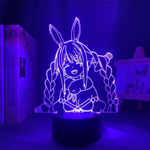 Kawaii Usada Pekora Hololive LED Natlampe til Værelse Soveværelse