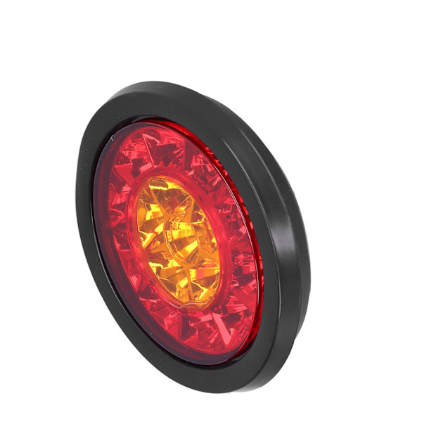 12-24V 16LED Rund Baglygte Rød Gul Lysfarve Blinklys til Trailer Lastbiler Caravan RV