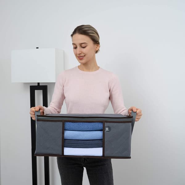 1 Pack Medium Klädförvaringsväska Organizer Med Förstärkt