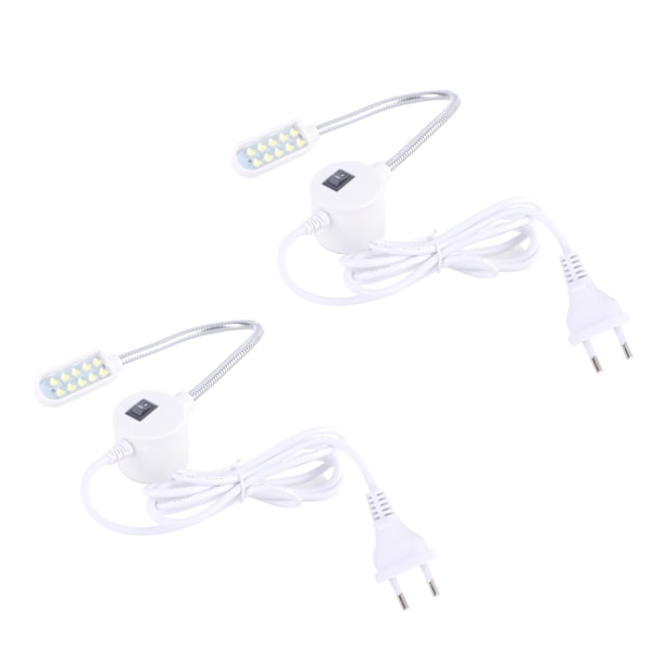 2 stk LED symaskine lys fleksibel arbejds symaskine lys med magnetisk base