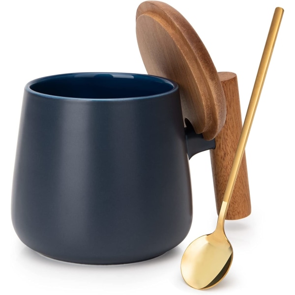 Keramisk kaffekrus, tekopp til kontor og hjem, 14 oz kaffe