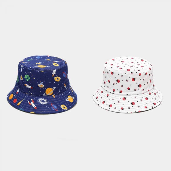 Sød Bucket Hat Strand Fiskerhatte til Kvinder, Vendbar D A