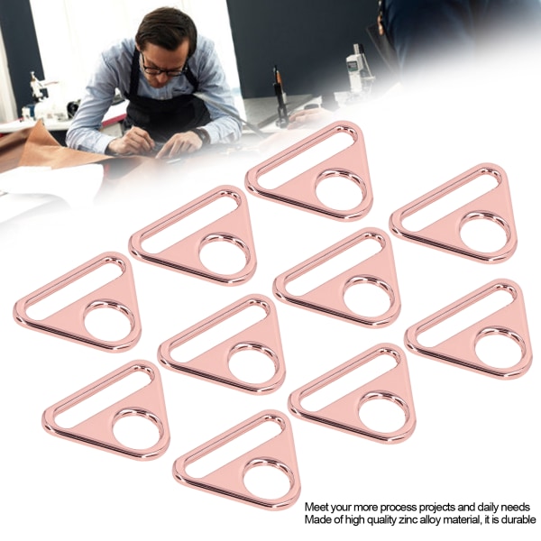 10 stk justerbar spenne 38mm sinklegering materiale multifunksjonell lett bærbar bagasjetilbehør Rose Gold