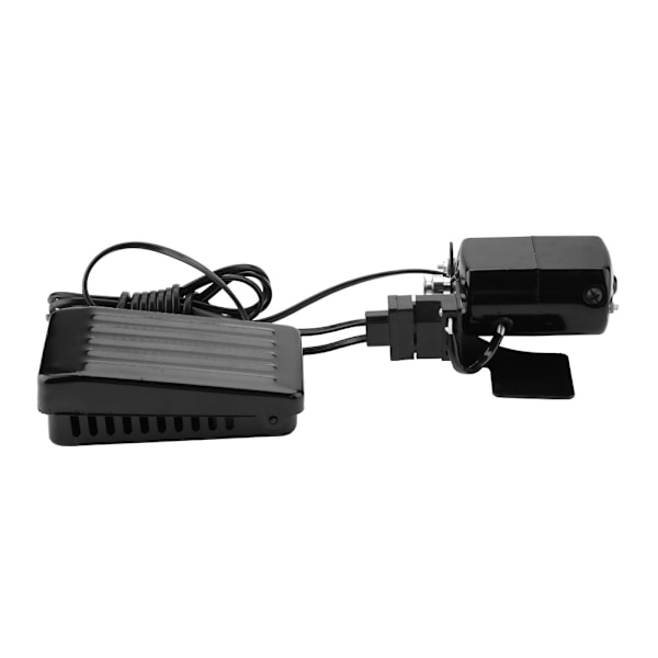 Gammal symaskinsfotkontrollpedalmotor kolborstremset   CW