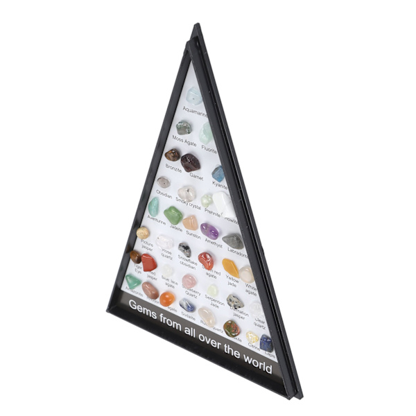Mineral Rock Collection Kit - Roligt och attraktivt vetenskapligt kit med tydlig displaylåda för barn Set 1