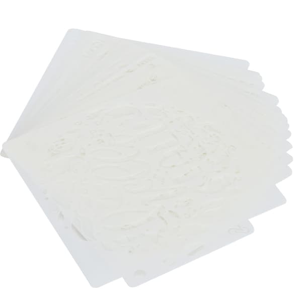 16 stk Mandala Mal Stencil Tegning Stenciler DIY Lage Formsett Kunst Håndverk Tilbehør