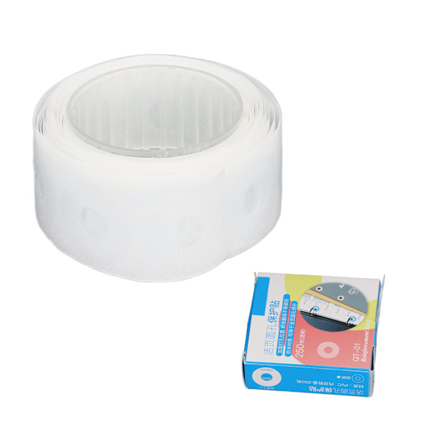Reikävahvistin tarrat DIY-tuotanto PVC vedenpitävä Yksinkertainen käyttö Vahvistustarrat Läpinäkyvä