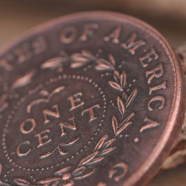 1792 USA 1 Cent Messing Vintage Samling Mønt Samlermønt
