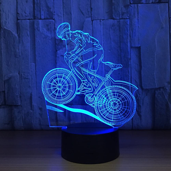 Mountainbike USB 3D LED-lampa - Perfekt för idrottsälskare - 7 färger