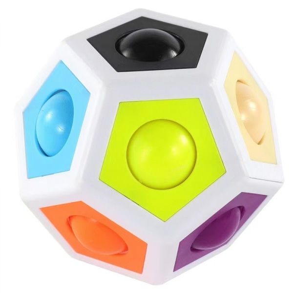 Rainbow Puzzle Ball, Magic Rainbow Ball Puzzle Cube Fidget