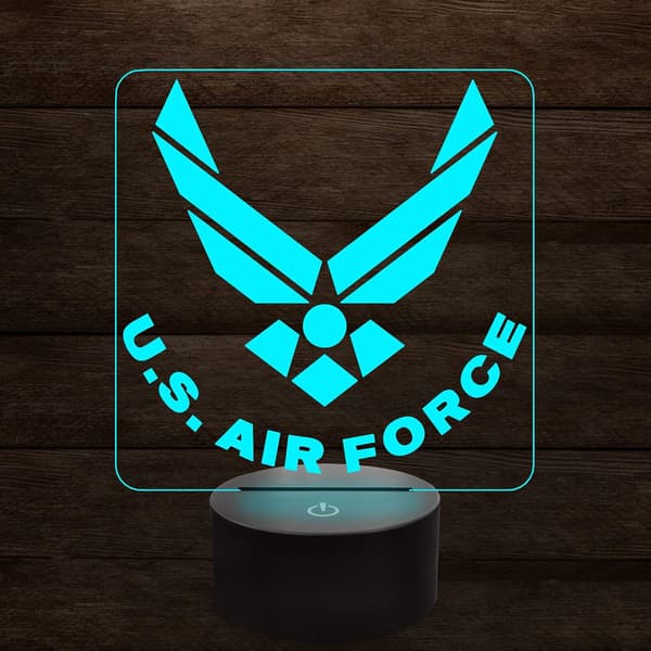 3D Natlampe til US Army Militær, 16 Farver Skift Smart