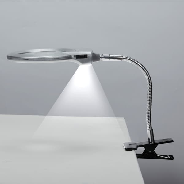 Clip-on forstørrelseslampe LED-skrivebordsforstørrelsesglas Magnific