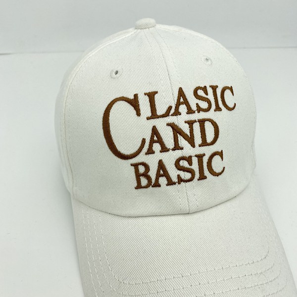 Hat Dame Brev Broderi Mode Afslappet Blød Top Baseball Black