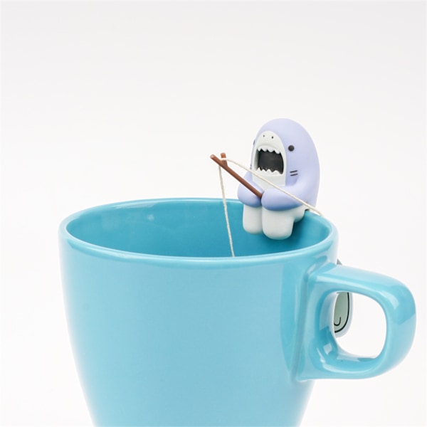 Teinfuser Hai Form Bunn Design PVC Enkel Rengjøring Vakker Elastisk Te Tilbehør