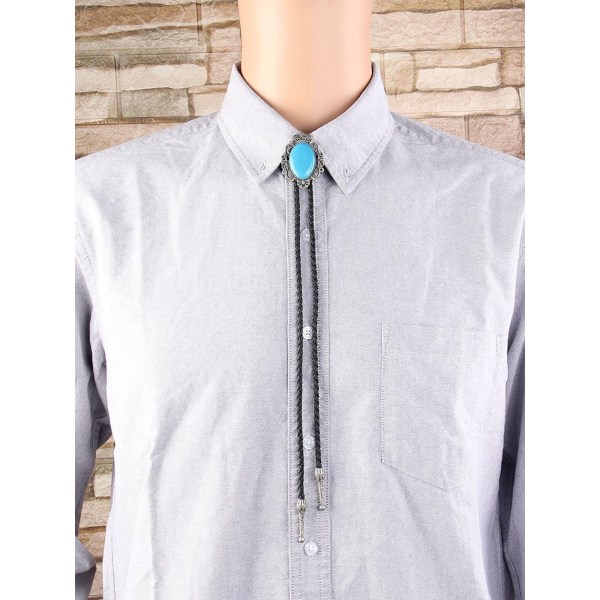 Native American Bolo Tie Rodeo Cowboy Läder Halsduk Wester A