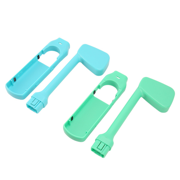 Game Golf Klubber Ergonomiske Justerbare Dobbelt Beskyttelse Golf Spil Controller Greb til Switch til Joy Con Controllere Blå og Grøn