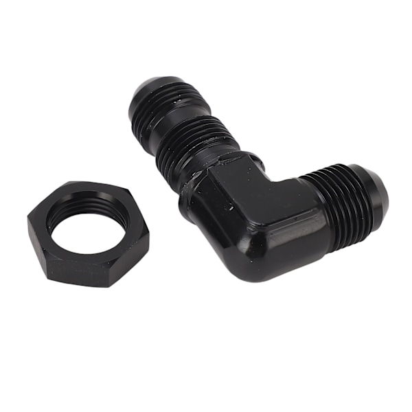 90 Graders 8 AN Flare Bulkhead Adapter Genanvendelig Flare Slange Union Bulkhead Adapter med Møtrik